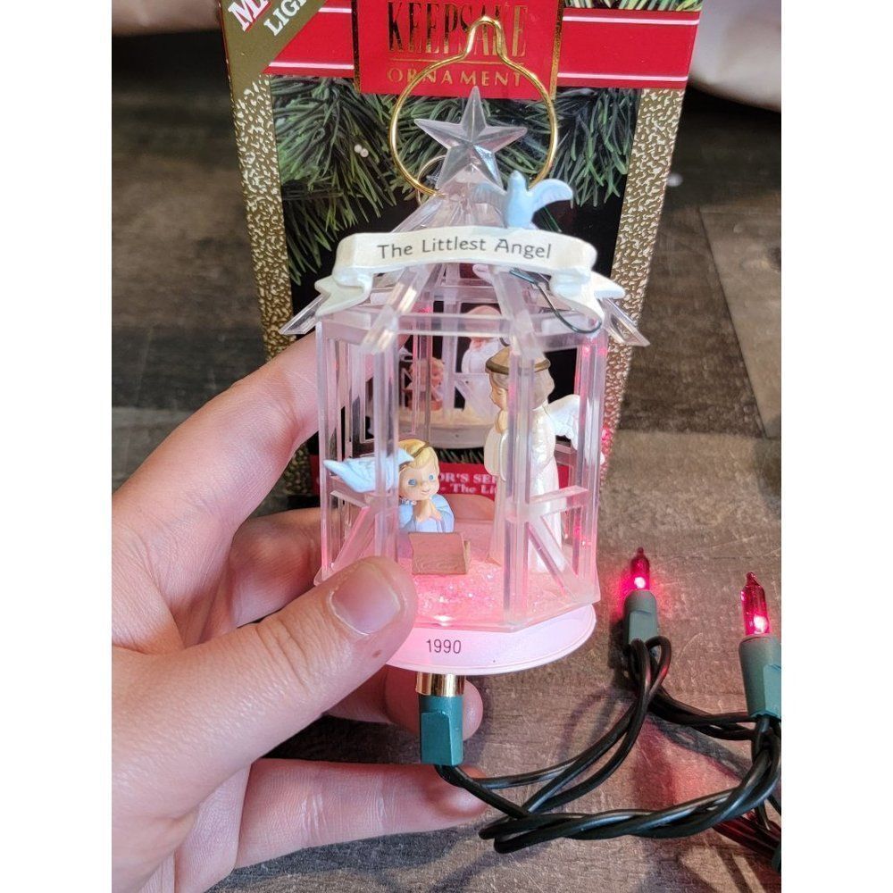 Hallmark 1990 Christmas classic the littlest angel ornament Xmas Decor Magic